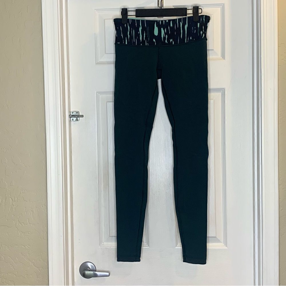 Lululemon Wunder Under Legging Dark Fuel/Menthol Size 6